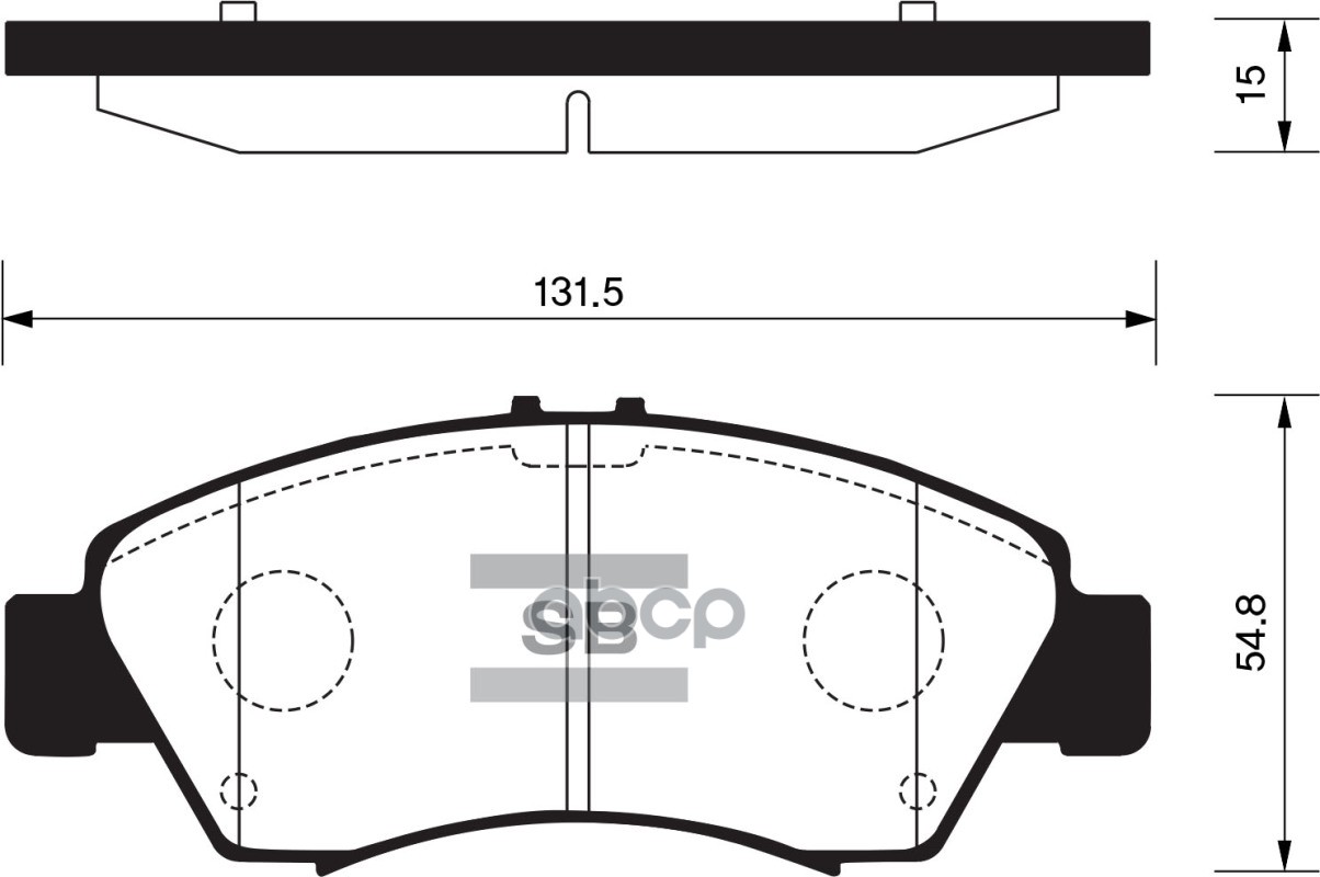 Колодки передние SANGSIN BRAKE SP2032